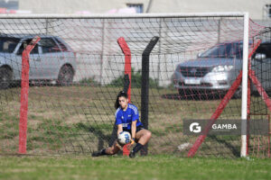Victoria Sosa, golera de Palmirense. 23ª Copa Nacional de Fútbol Femenino. Estadio Parque Agustín Rivaben.
