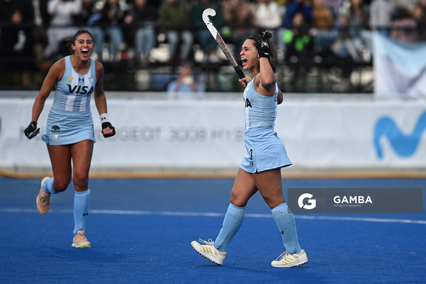 Agustina Gorzelany, de Argentina. Copa Panamericana de Hockey. Cancha Celeste.