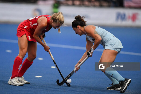 María Granatto, de Argentina. Copa Panamericana de Hockey. Cancha Celeste.