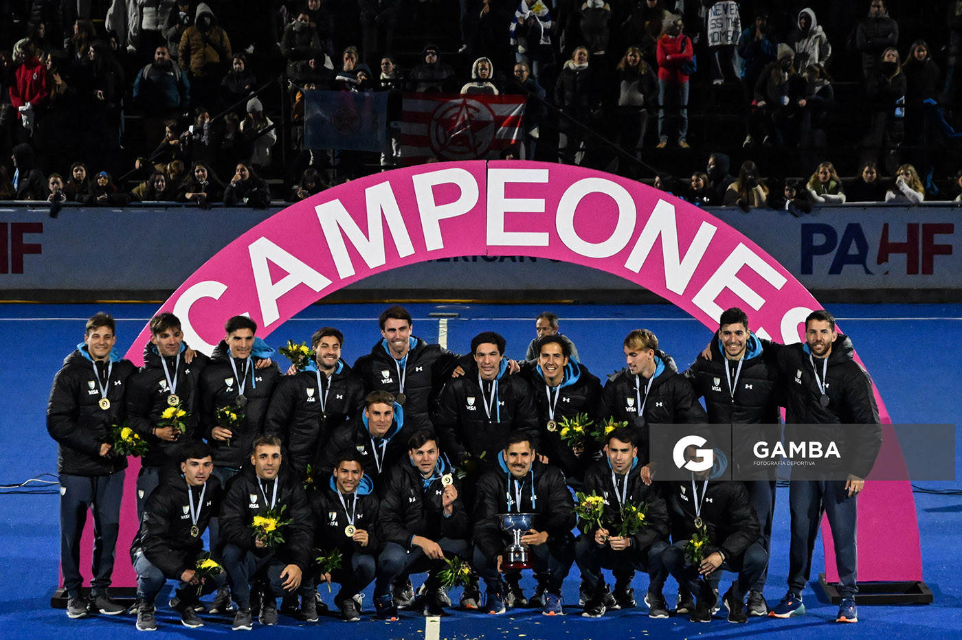Argentina campeón. Copa Panamericana de Hockey. Cancha Celeste.