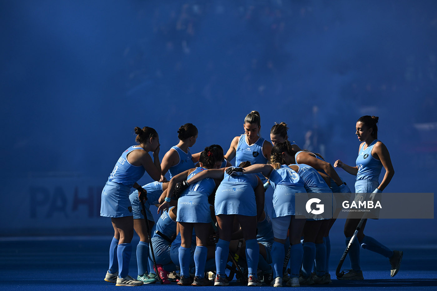 Jugadoras de Uruguay. Copa Panamericana de Hockey. Cancha Celeste.