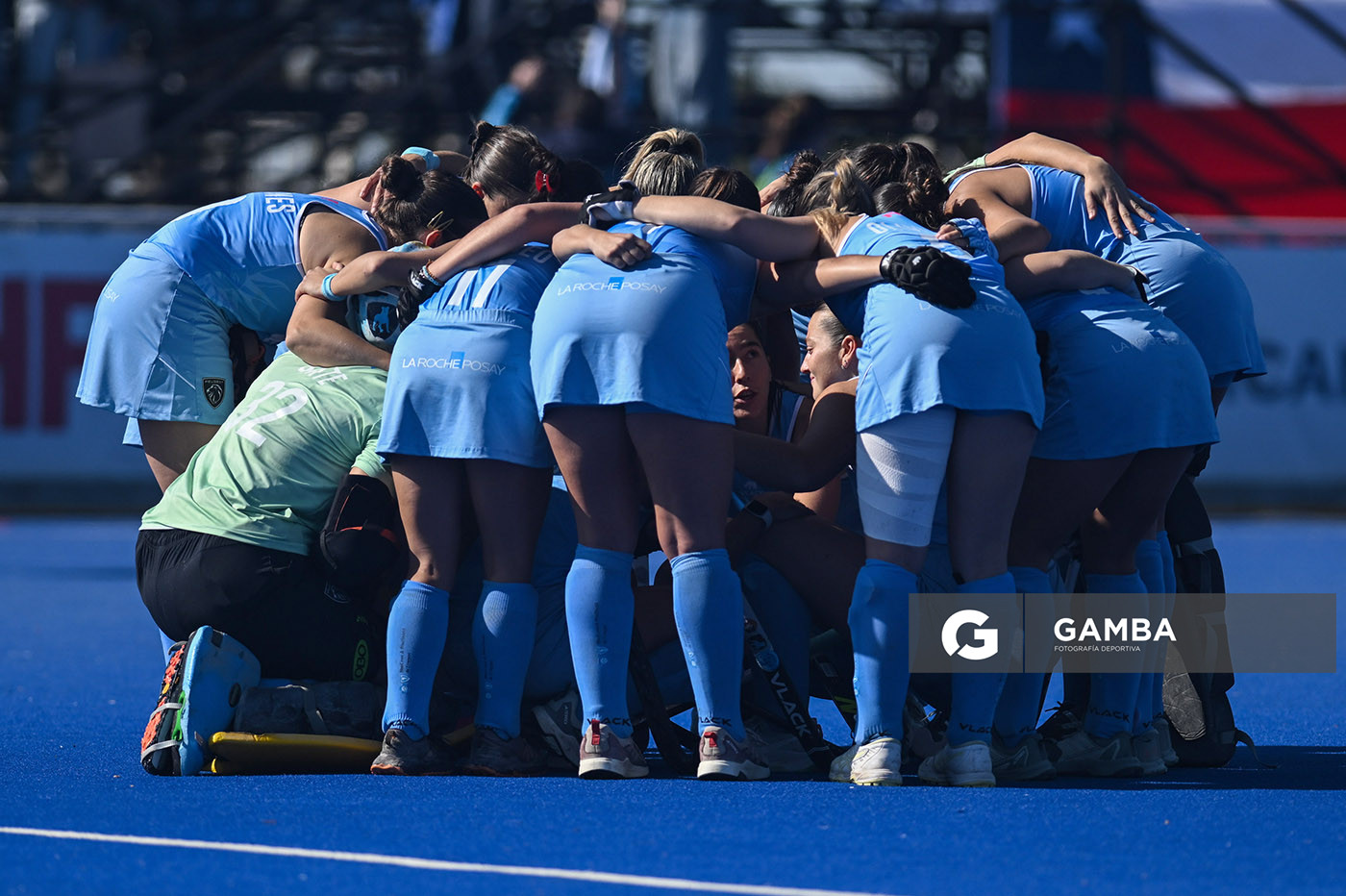 Jugadoras de Uruguay. Copa Panamericana de Hockey. Cancha Celeste.
