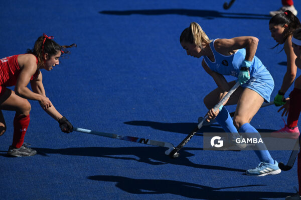 Teresa Viana, de Uruguay. Copa Panamericana de Hockey. Cancha Celeste.