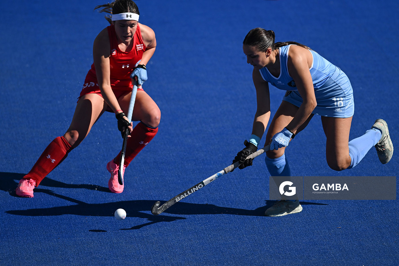Agustina Díaz, de Uruguay. Copa Panamericana de Hockey. Cancha Celeste.