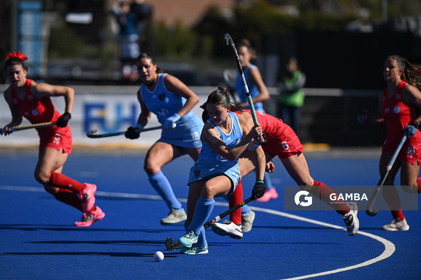 Lupe Curutchague, de Uruguay. Copa Panamericana de Hockey. Cancha Celeste.