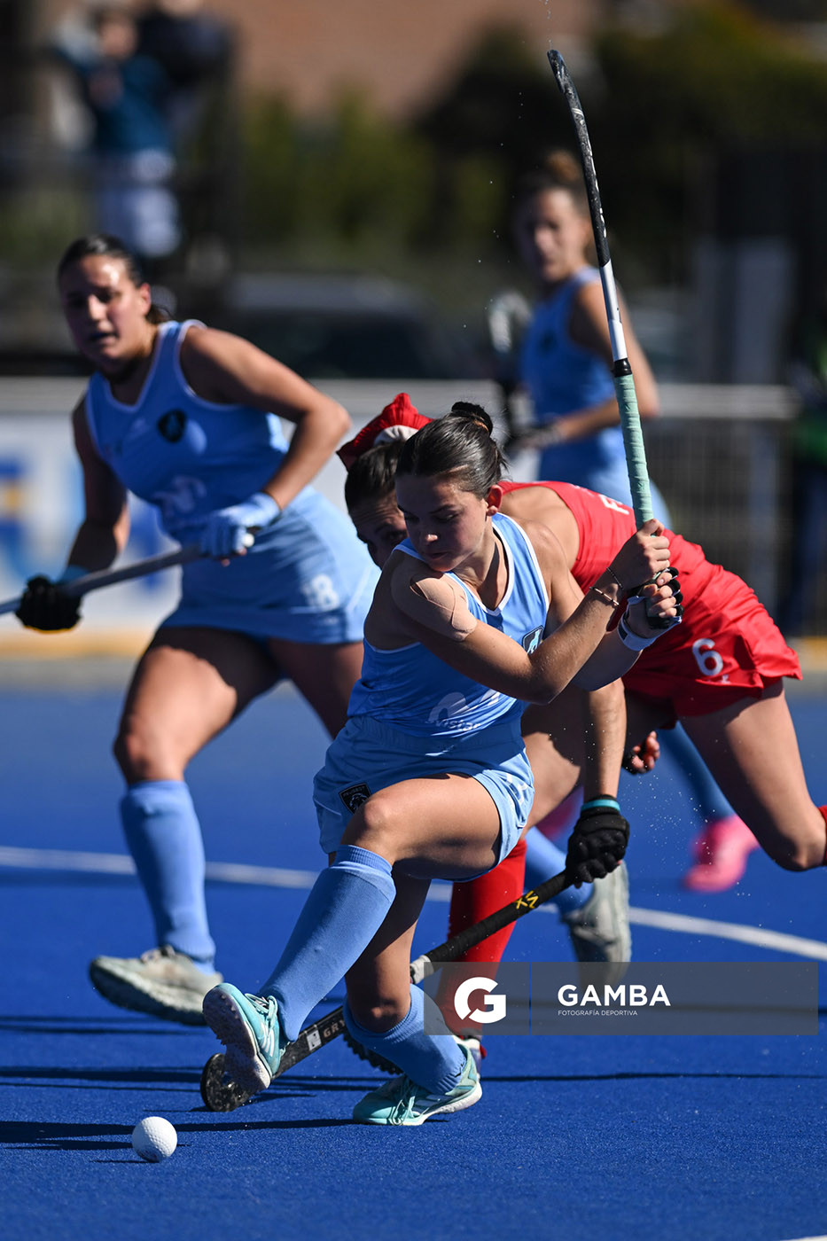Lupe Curutchague, de Uruguay. Copa Panamericana de Hockey. Cancha Celeste.