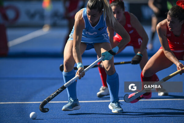 Teresa Viana, de Uruguay. Copa Panamericana de Hockey. Cancha Celeste.
