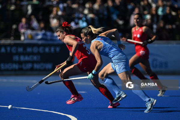 Teresa Viana, de Uruguay. Copa Panamericana de Hockey. Cancha Celeste.