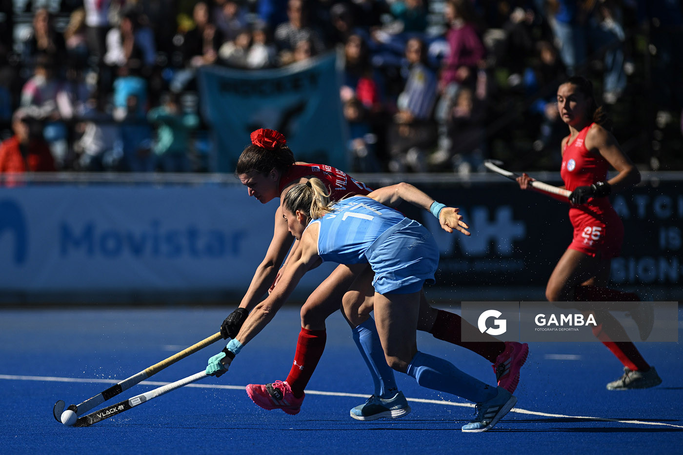 Teresa Viana, de Uruguay. Copa Panamericana de Hockey. Cancha Celeste.