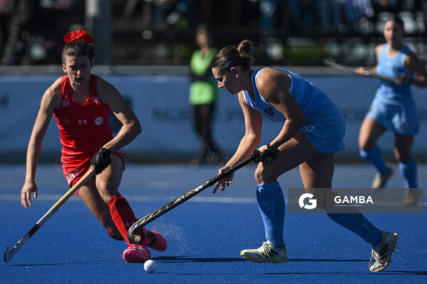 María Barreiro, de Uruguay. Copa Panamericana de Hockey. Cancha Celeste.