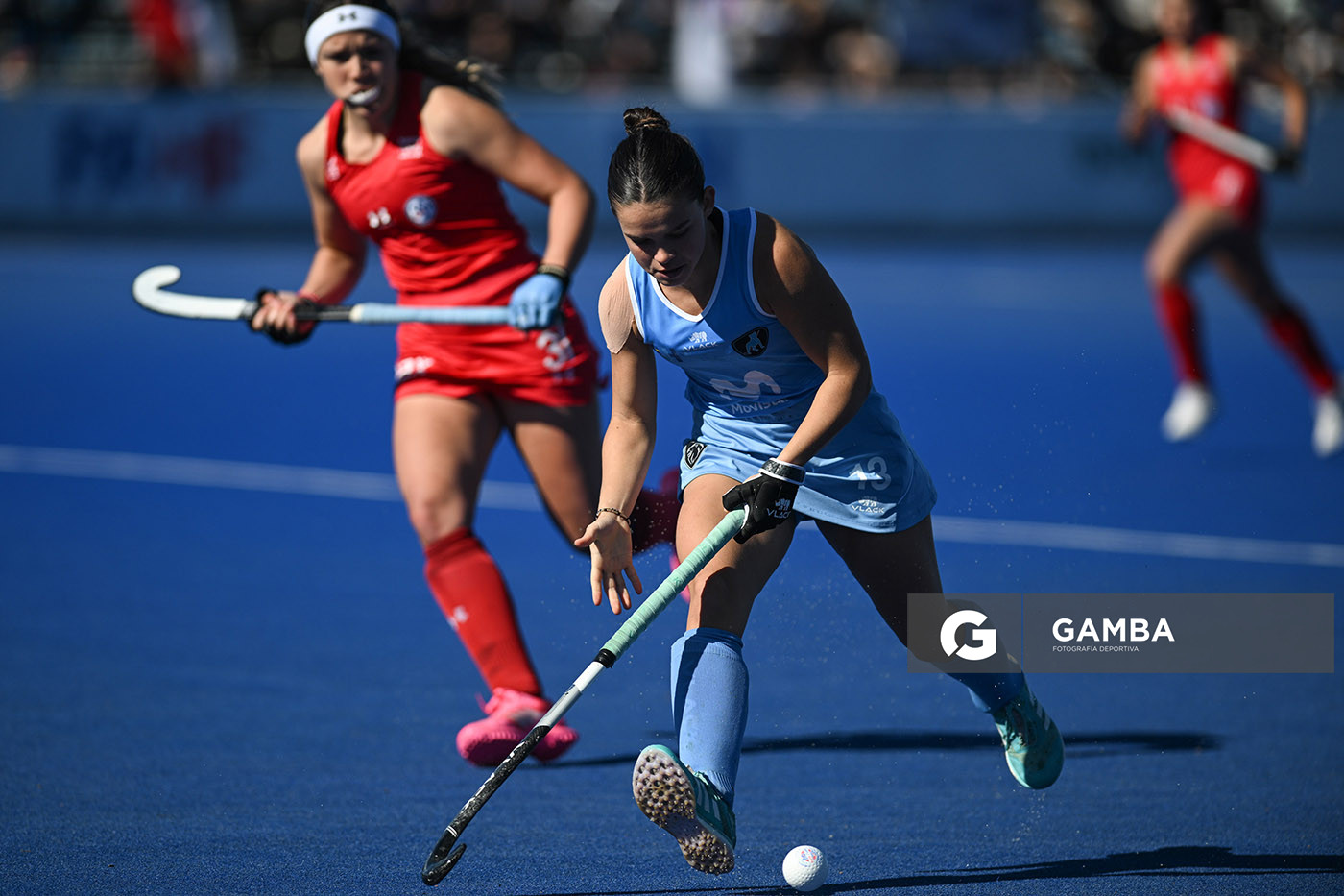 Lupe Curutchague, de Uruguay. Copa Panamericana de Hockey. Cancha Celeste.