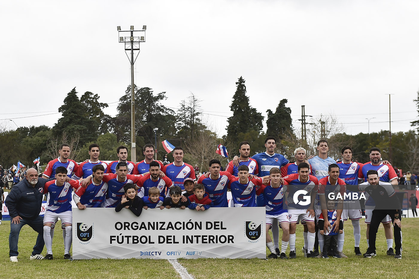 Plantel de Polancos. 21ª Copa Nacional de Clubes Divisional B. Estadio Parque Evelio Isnardi.