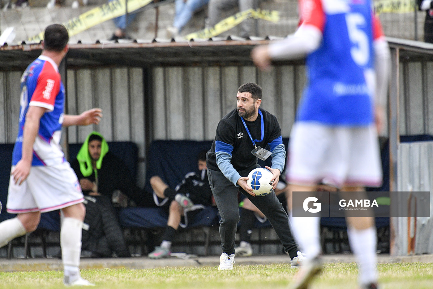 Bruno Capellino, director técnico de San Carlos. 21ª Copa Nacional de Clubes Divisional B. Estadio Parque Evelio Isnardi.