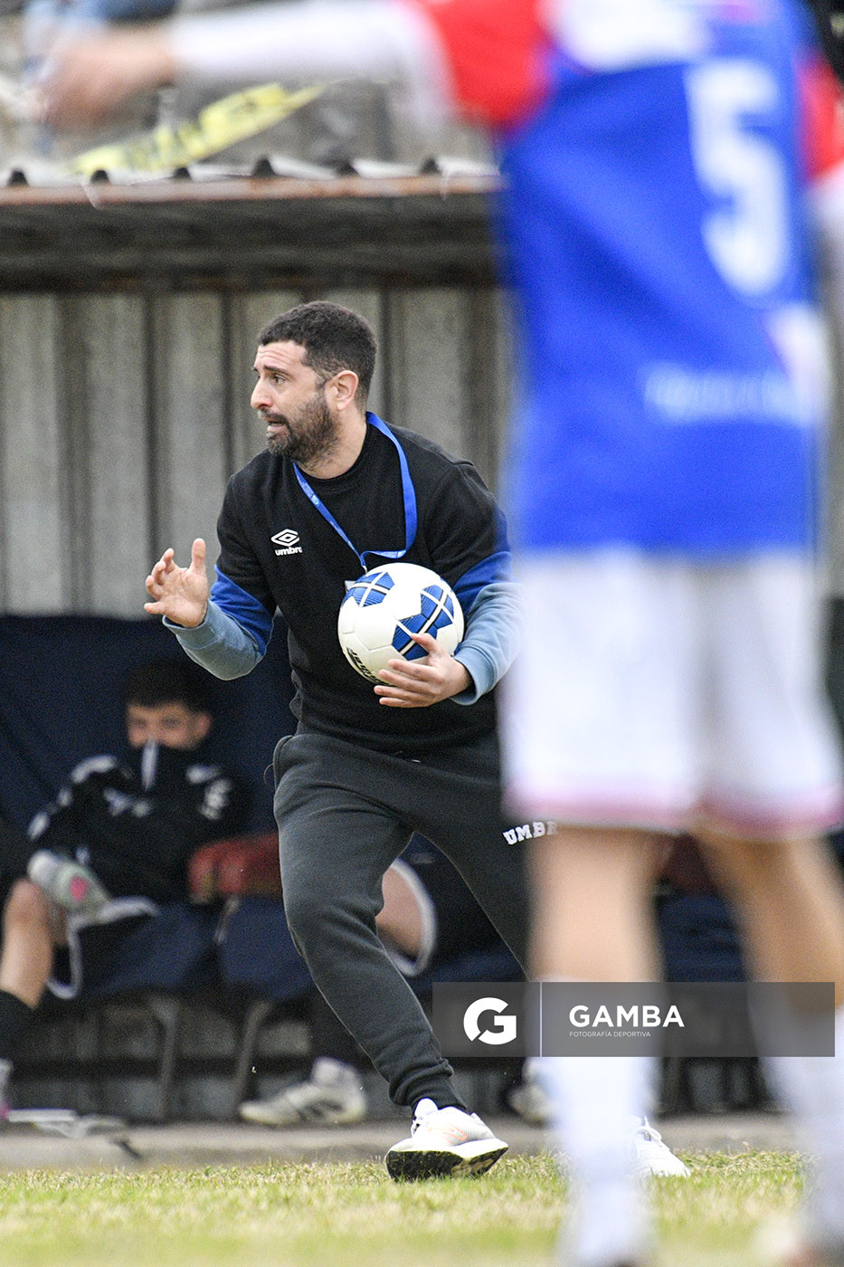 Bruno Capellino, director técnico de San Carlos. 21ª Copa Nacional de Clubes Divisional B. Estadio Parque Evelio Isnardi.