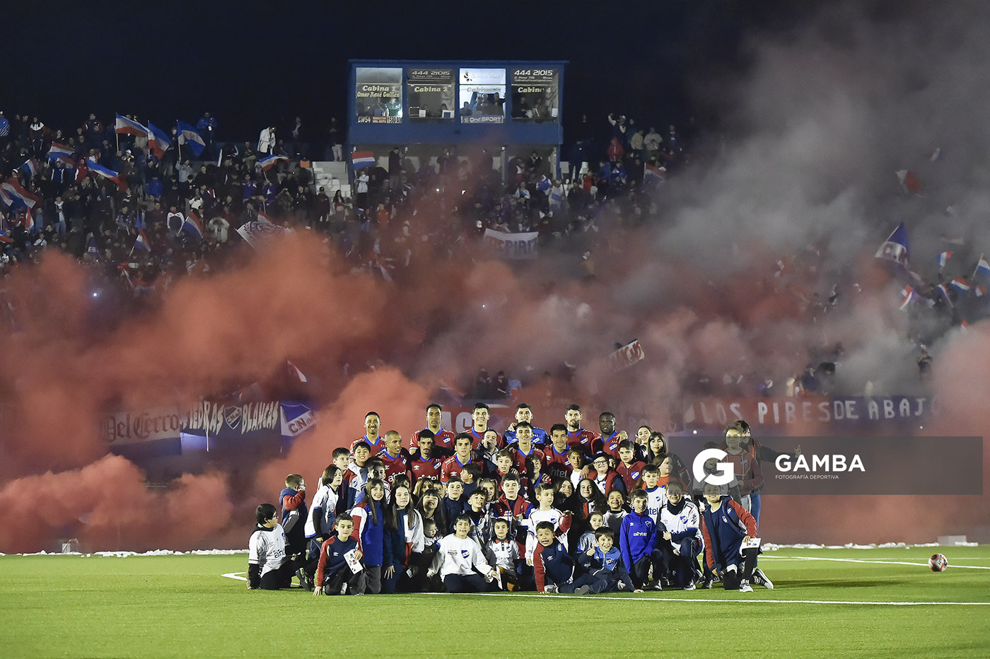 Titulares de Nacional. Copa AUF Uruguay. Estadio Juan Antonio Lavalleja.