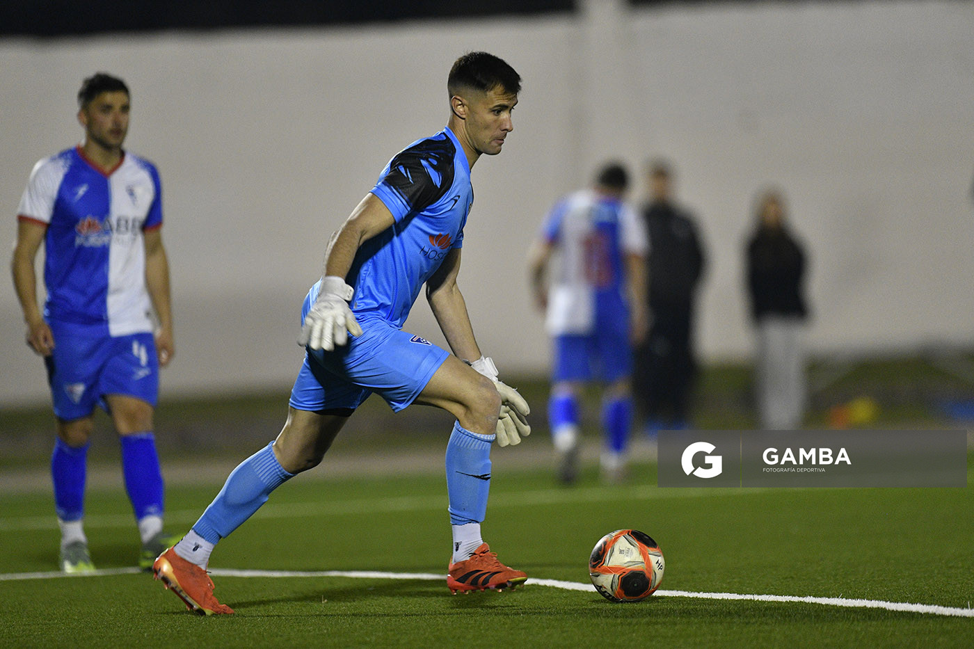 Aaron Soria, golero de Huracán. Copa AUF Uruguay. Estadio Juan Antonio Lavalleja.