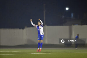 Nicolás López, de Huracán. Copa AUF Uruguay. Estadio Juan Antonio Lavalleja.