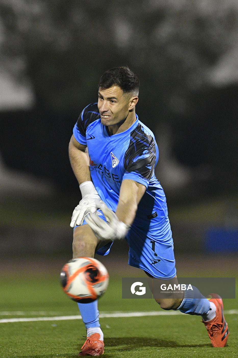 Aaron Soria, golero de Huracán. Copa AUF Uruguay. Estadio Juan Antonio Lavalleja.