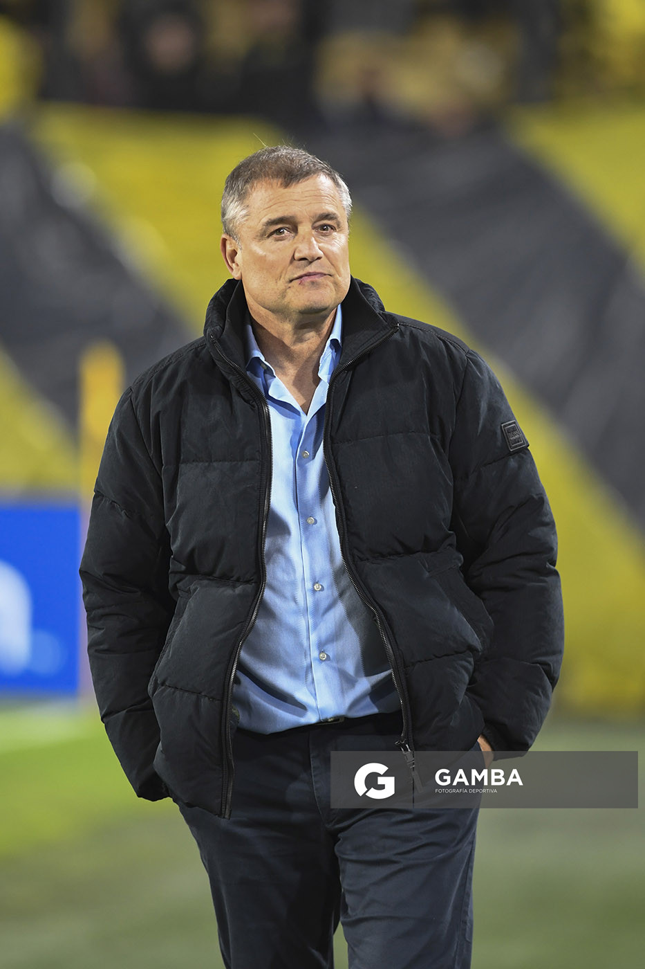 Diego Aguirre, director técnico de Peñarol. Copa Conmebol Libertadores. Estadio Campeón del Siglo.