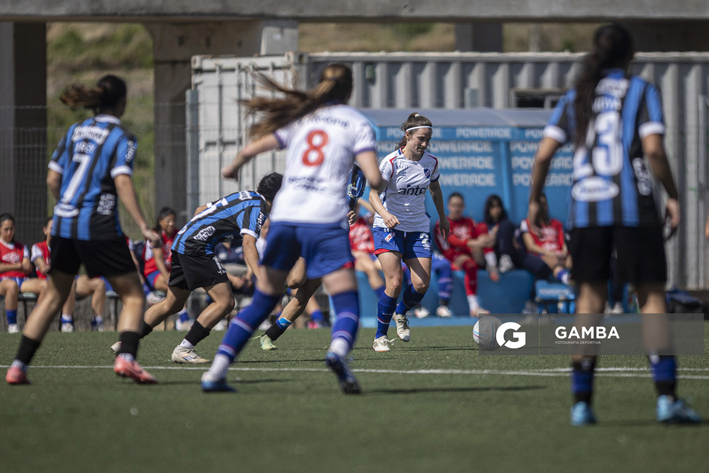 Paola Fitipaldi, de Nacional. Campeonato Uruguayo de Fútbol Femenino. Ciudad Deportiva Los Céspedes.