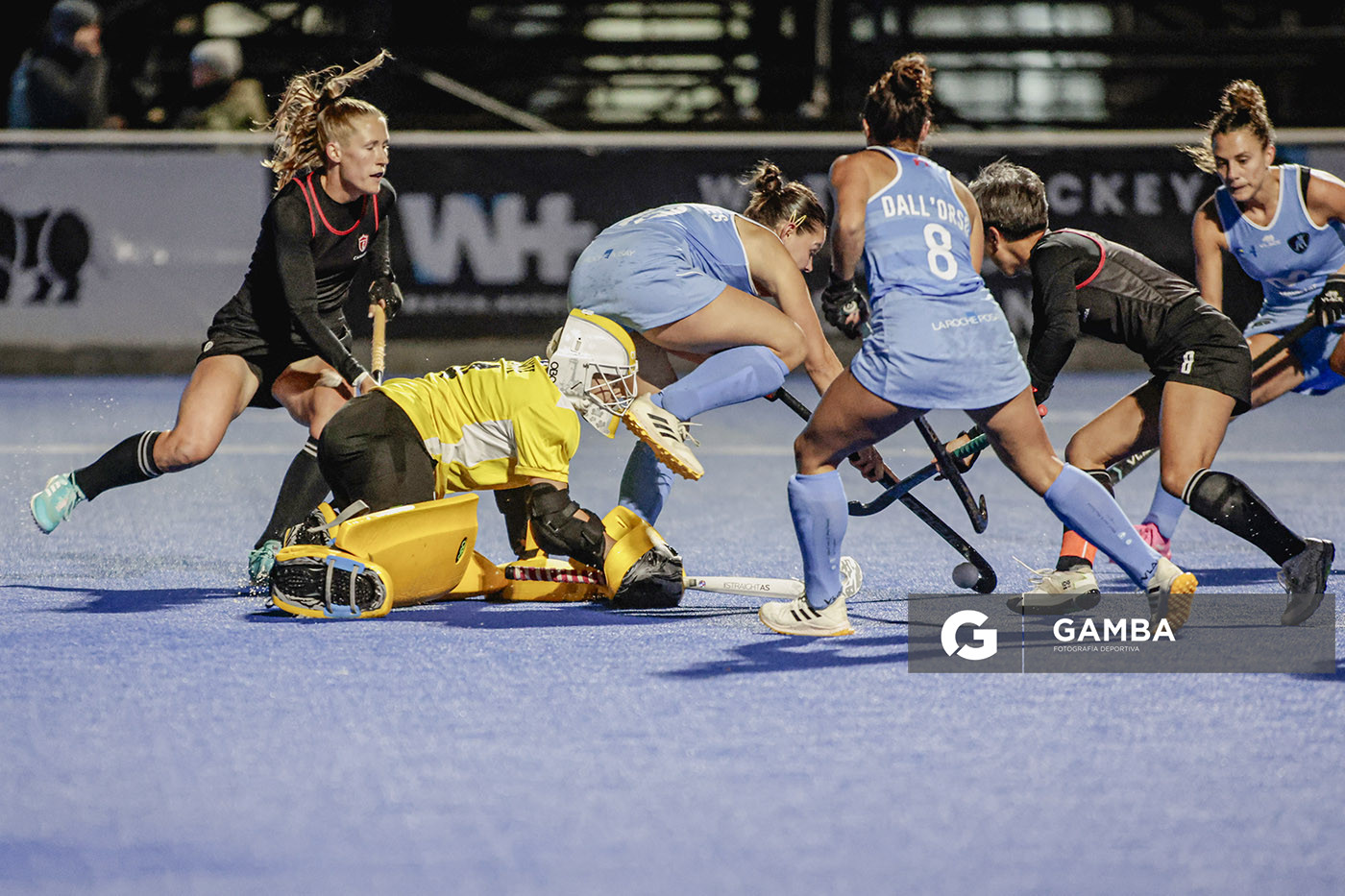 Manuela Quiñones, de Uruguay. Copa Panamericana de Hockey. Cancha Celeste.