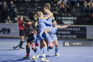 Teresa Viana, de Uruguay. Copa Panamericana de Hockey. Cancha Celeste.
