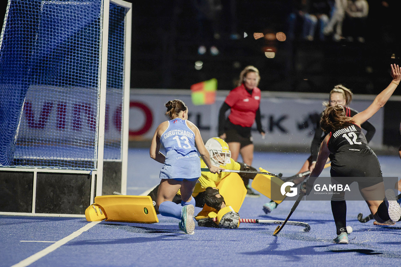 Lupe Curutchague, de Uruguay. Copa Panamericana de Hockey. Cancha Celeste.
