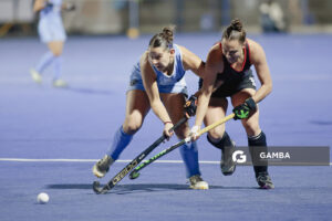 Manuela Quiñones, de Uruguay. Copa Panamericana de Hockey. Cancha Celeste.