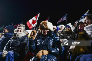 Hinchas de Canadá. Copa Panamericana de Hockey. Cancha Celeste.