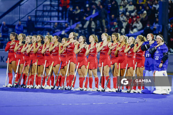 Jugadoras de Estados Unidos. Copa Panamericana de Hockey. Cancha Celeste.