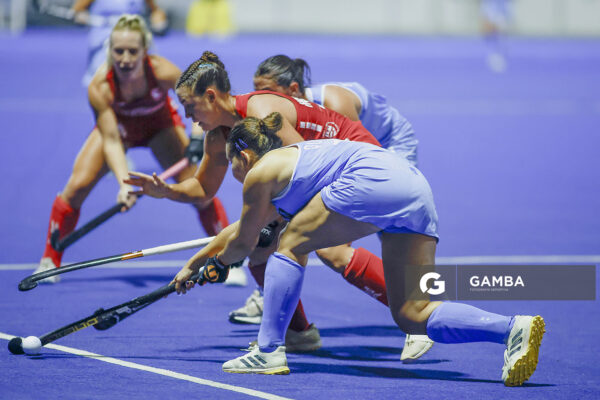 Abigail Tamer, de Estados Unidos. Copa Panamericana de Hockey. Cancha Celeste.
