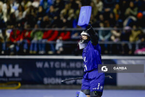 Kelsey Bing, golera de Estados Unidos. Copa Panamericana de Hockey. Cancha Celeste.
