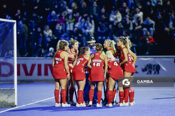 Jugadoras de Estados Unidos. Copa Panamericana de Hockey. Cancha Celeste.