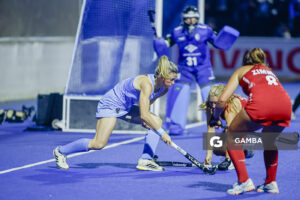 Teresa Viana, de Uruguay. Copa Panamericana de Hockey. Cancha Celeste.