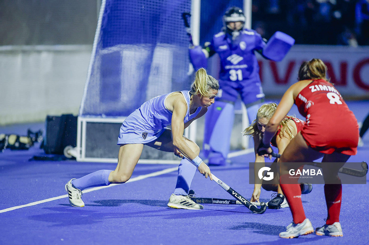 Teresa Viana, de Uruguay. Copa Panamericana de Hockey. Cancha Celeste.