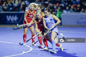 Manuela Vilar del Valle, de Uruguay. Copa Panamericana de Hockey. Cancha Celeste.
