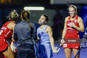 Lupe Curutchague, de Uruguay. Copa Panamericana de Hockey. Cancha Celeste.