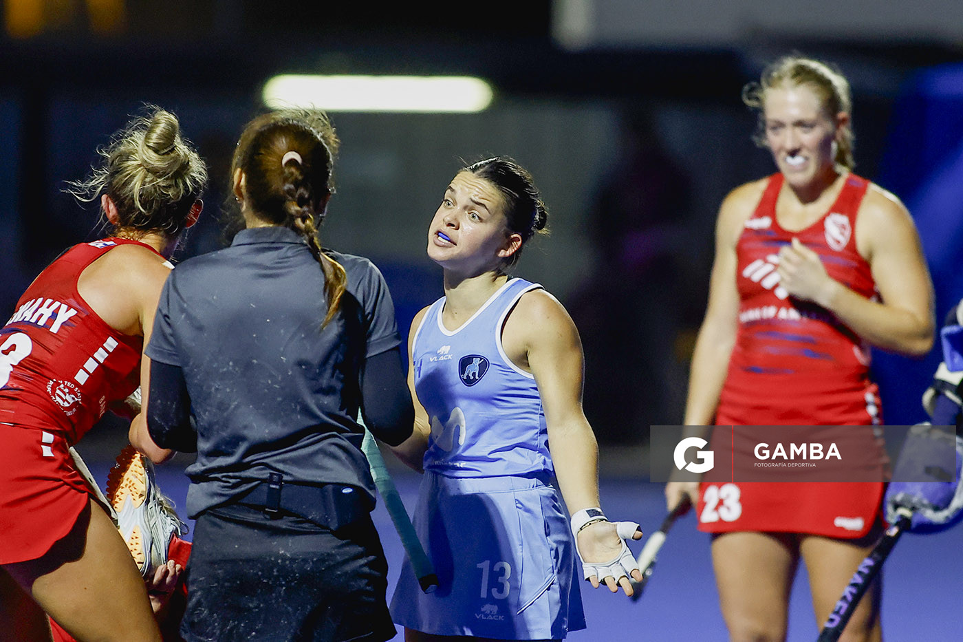 Lupe Curutchague, de Uruguay. Copa Panamericana de Hockey. Cancha Celeste.