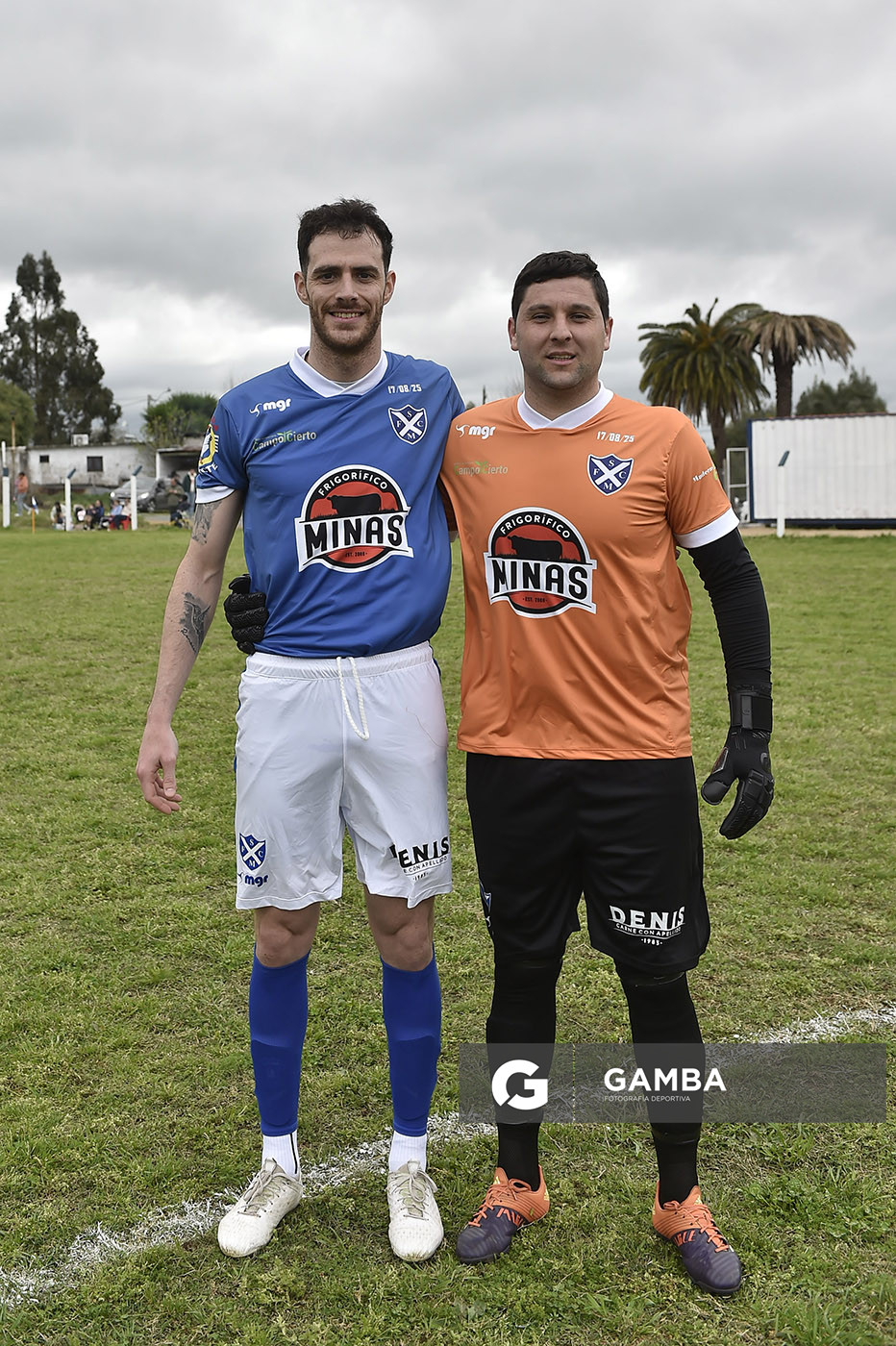 Ismael Corrales y Federico Armanetti, de Sportivo Minas. Campeonato Minuano. Complejo Deportivo de Sportivo Minas.