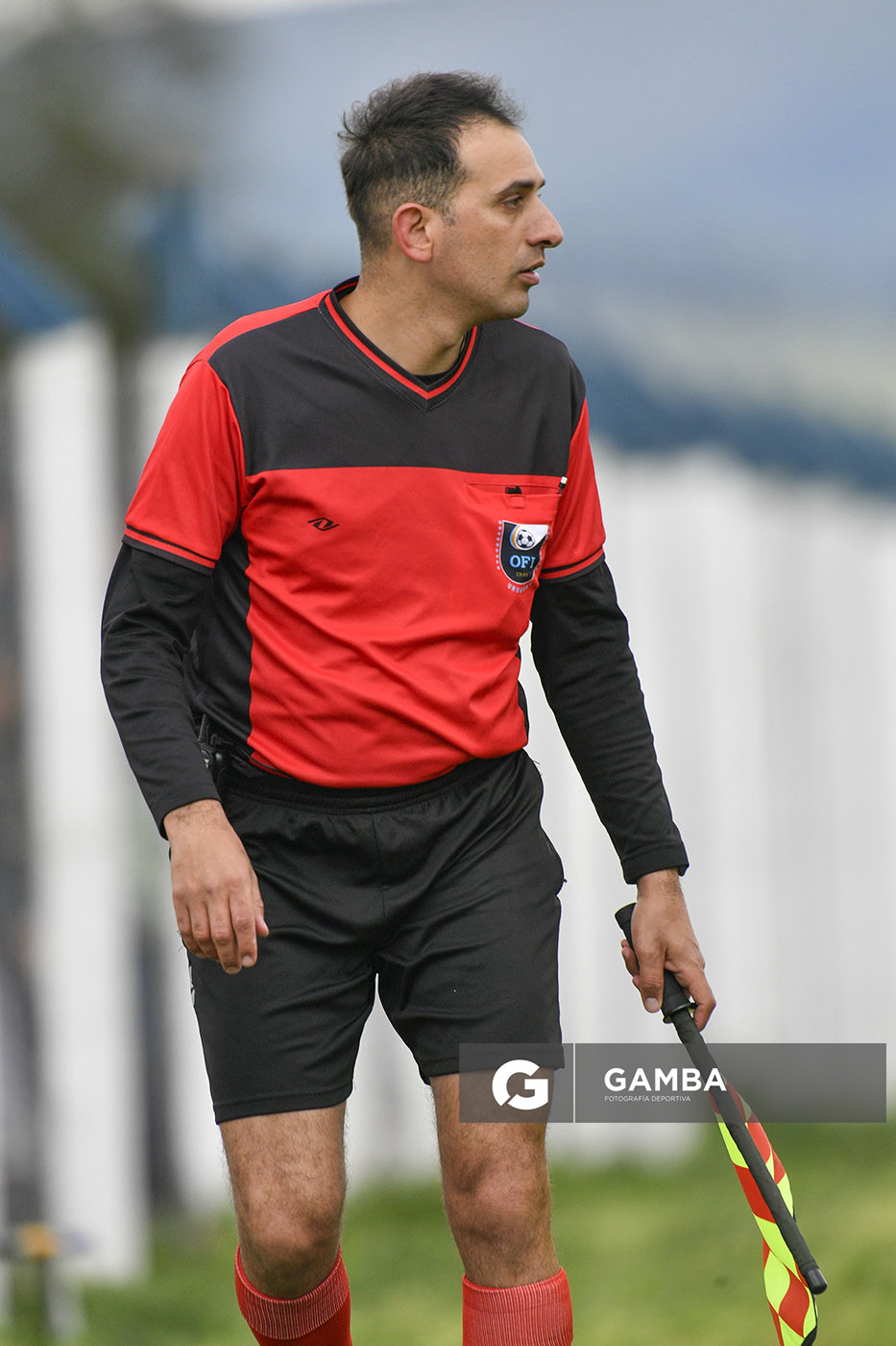 Guillermo Pardo, primer árbitro asistente. Campeonato Minuano. Complejo Deportivo de Sportivo Minas.