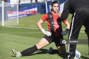 Sofía García, golera, de Litoral. 23ª Copa Nacional de Fútbol Femenino. Estadio Parque Artigas.
