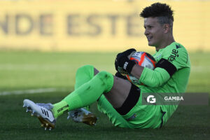 Sebastián Sosa, golero de Juventud, Torneo Clausura. Estadio Centenario.
