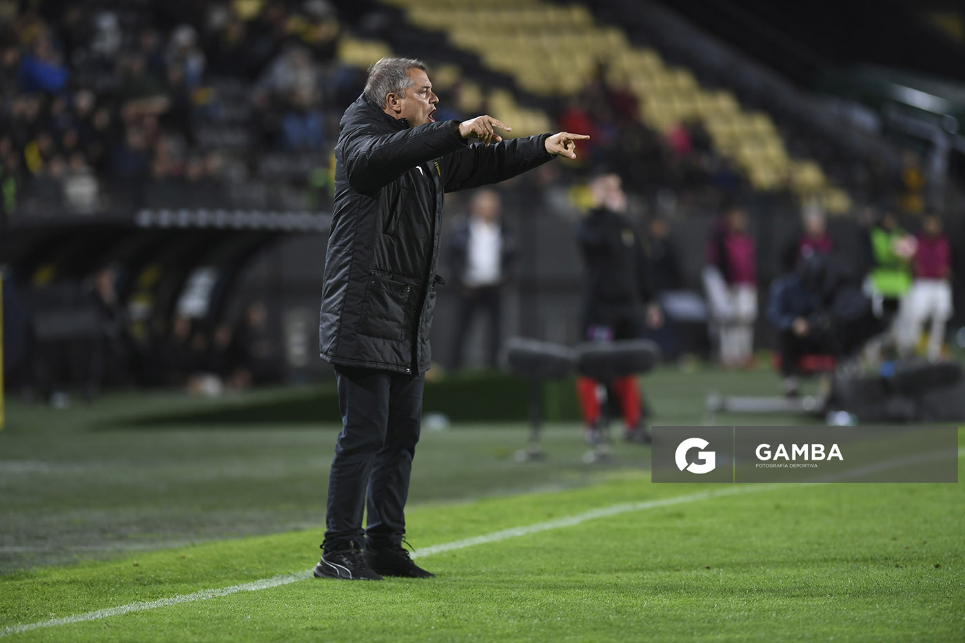 Diego Aguirre, director técnico de Peñarol, Torneo Clausura. Estadio Campeón del Siglo.