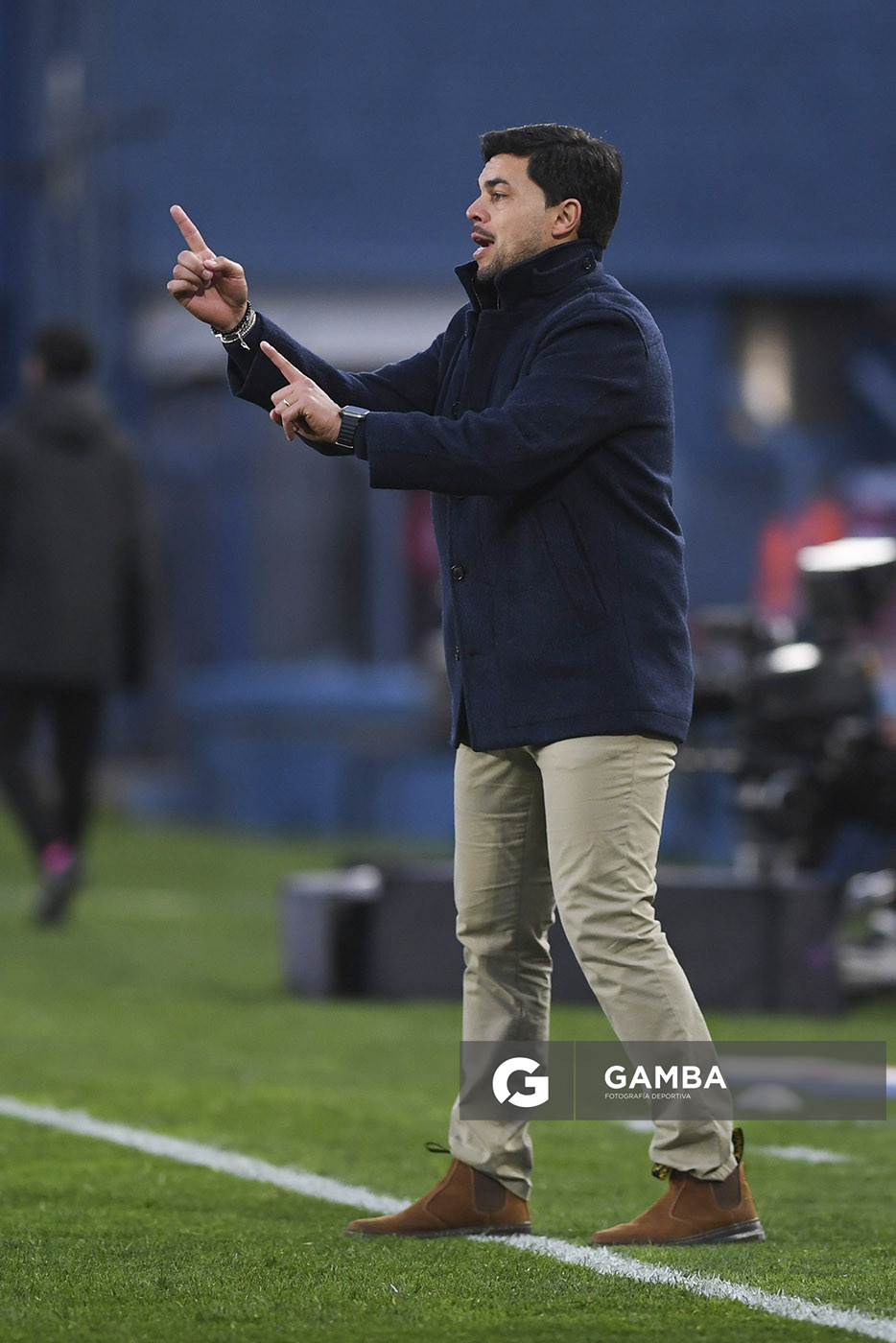 Cristian Chambian, director técnico de Racing, Torneo Clausura. Estadio Gran Parque Central.