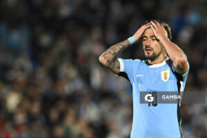 Giorgian de Arrascaeta, de Uruguay, Eliminatorias sudamericanas. Estadio Centenario.