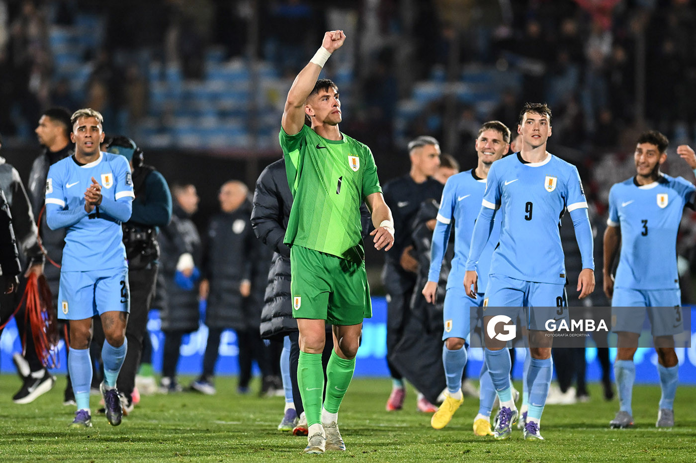 Sergio Rochet, golero de Uruguay, . Eliminatorias sudamericanas. Estadio Centenario.