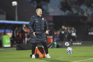 Marcelo Bielsa, director técnico de Uruguay, Eliminatorias sudamericanas. Estadio Centenario.