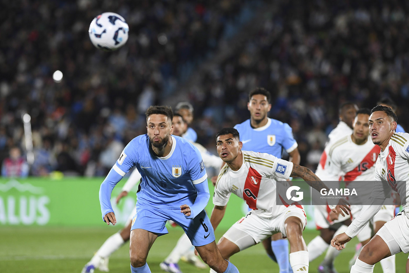 Rodrigo Bentancur, de Uruguay, Eliminatorias sudamericanas. Estadio Centenario.