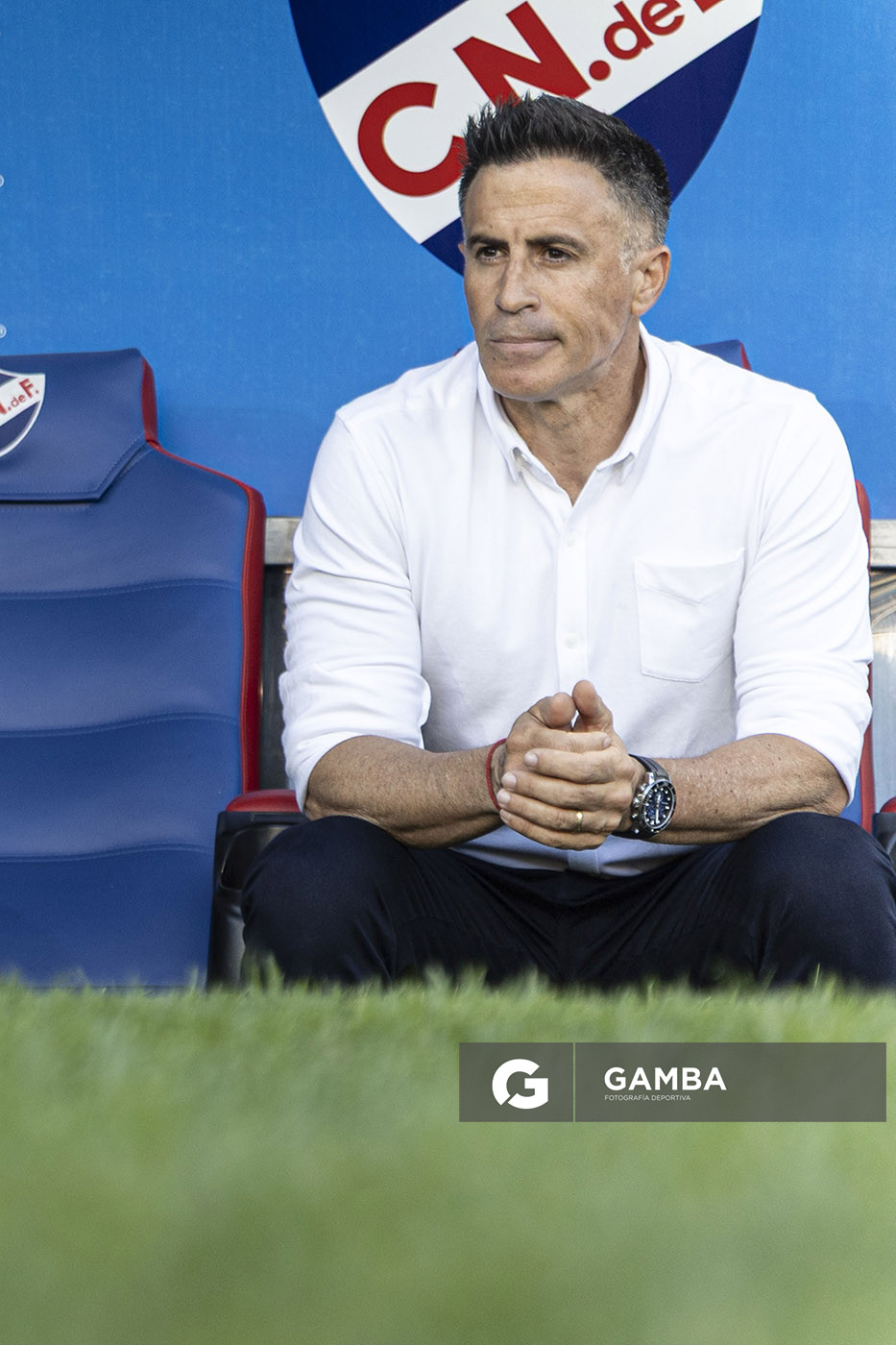 Pablo Peirano, director técnico de Nacional, Torneo Clausura. Estadio Gran Parque Central.