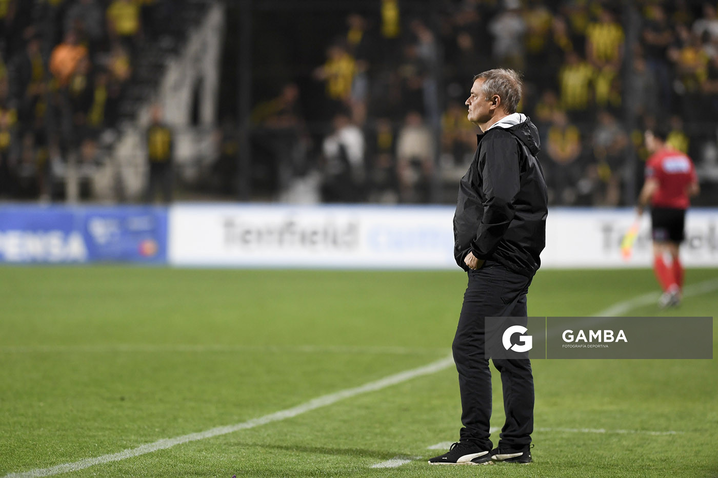 Diego Aguirre, director técnico de Peñarol, Copa AUF Uruguay. Estadio Parque Alfredo V. Viera.